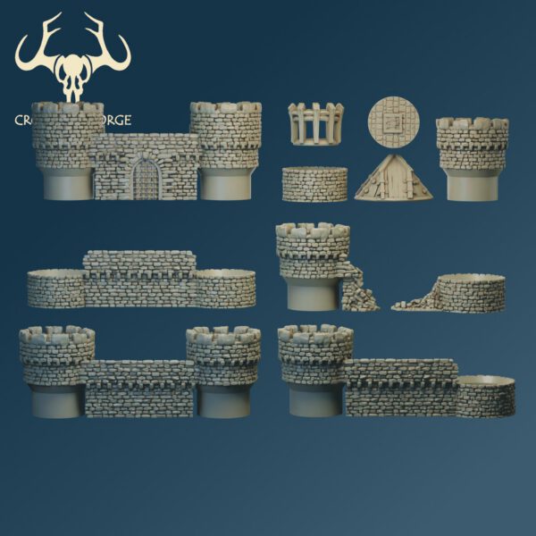 Scenery 10mm: Flex Wall designed for resin printing. - Image 4