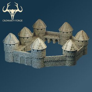 Scenery 10mm: Flex Wall designed for resin printing.