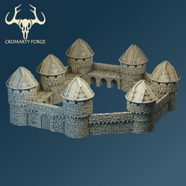 Scenery 10mm: Flex Wall designed for resin printing.