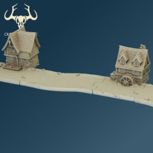 Scenery 10mm: River and Roads Set (For Resin Printing)