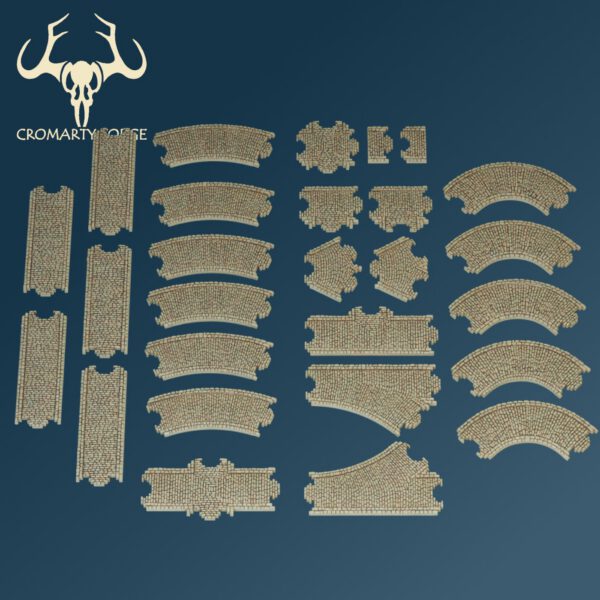 Scenery 10mm: River and Roads Set (For Resin Printing) - Image 3
