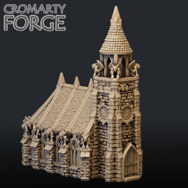 Scenery 10mm: Church and Graveyard (for Resin Printing) - Image 4