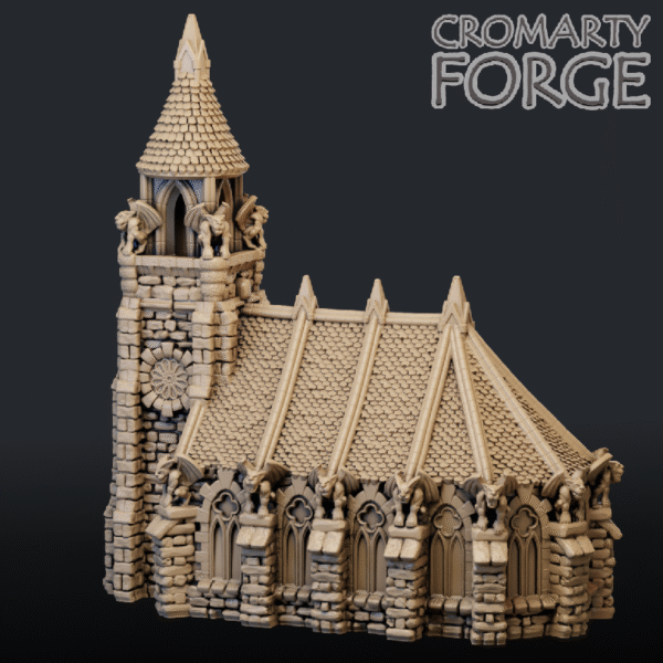 Scenery 10mm: Church and Graveyard (for Resin Printing) - Image 2