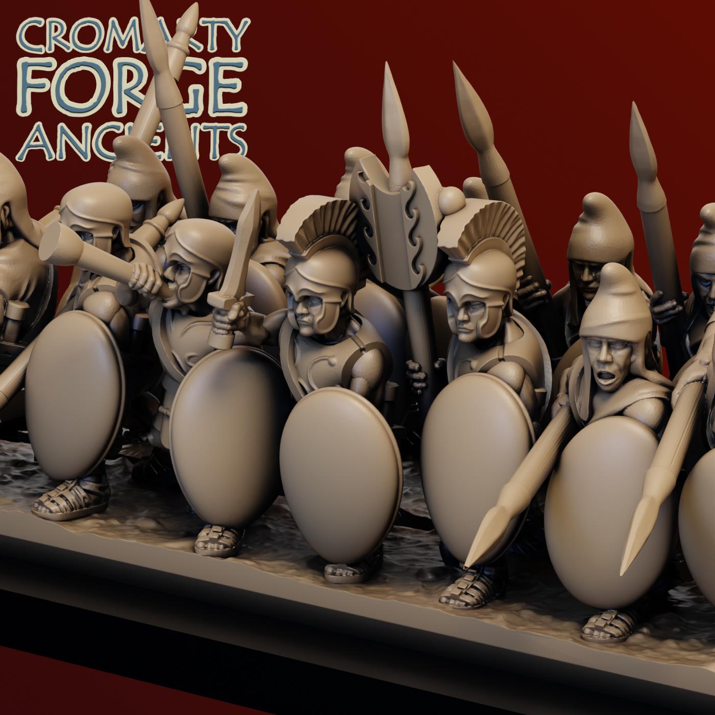 10mm Thracian : Spearmen attacking