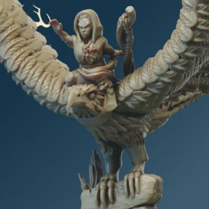 10mm Tribes of Prydain: Druid on Eagle