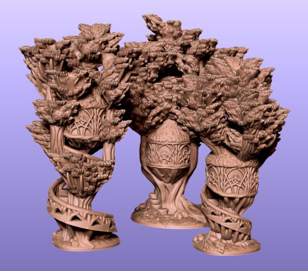 Scenery: Woodlander Tree houses (FDM and Resin) - Image 4