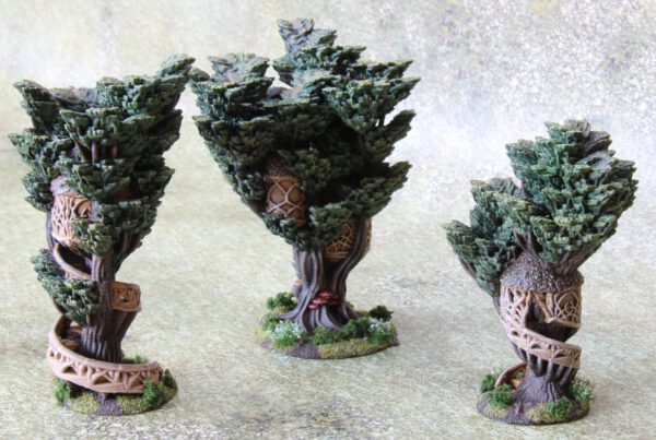 Scenery: Woodlander Tree houses (FDM and Resin)