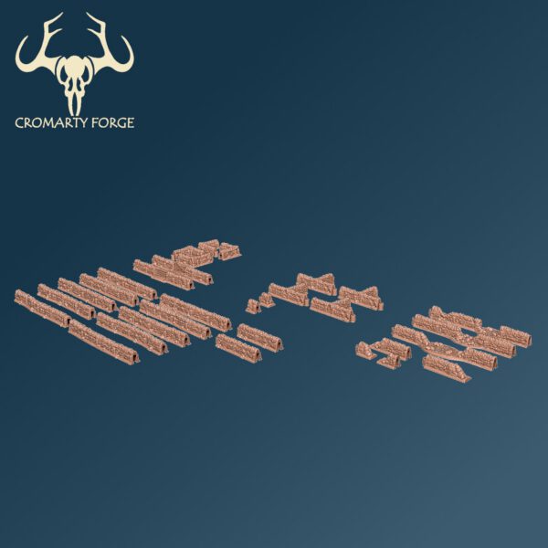 Scenery 10mm: Dry Stone Walls (FDM and Resin)