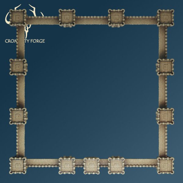 Scenery 10mm: City Walls (Designed for Resin, can print in FDM) - Image 2