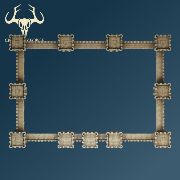Scenery 10mm: City Walls (Designed for Resin, can print in FDM) - Image 10