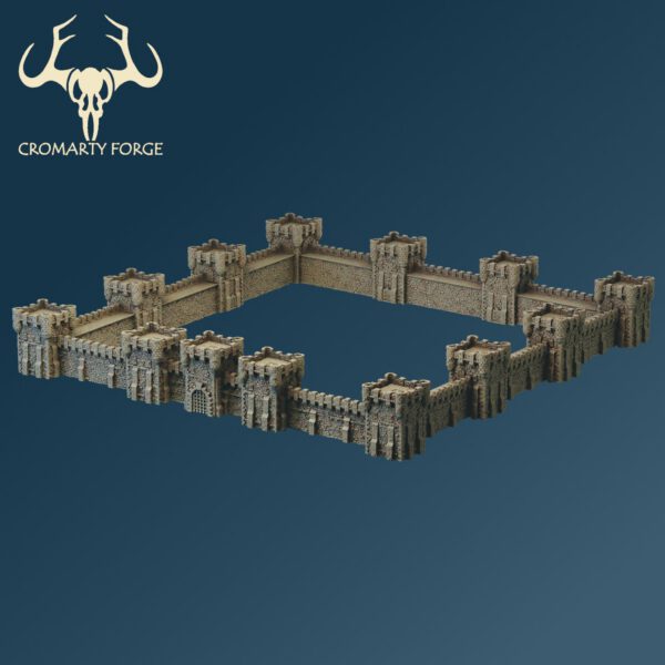 Scenery 10mm: City Walls (Designed for Resin, can print in FDM) - Image 11