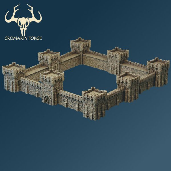 Scenery 10mm: City Walls (Designed for Resin, can print in FDM) - Image 4