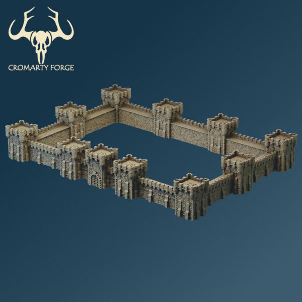 Scenery 10mm: City Walls (Designed for Resin, can print in FDM) - Image 3