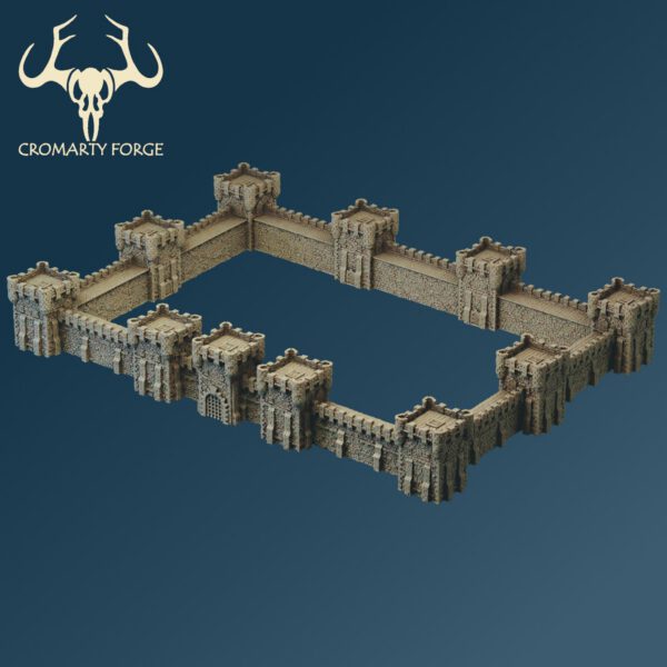 Scenery 10mm: City Walls (Designed for Resin, can print in FDM) - Image 13
