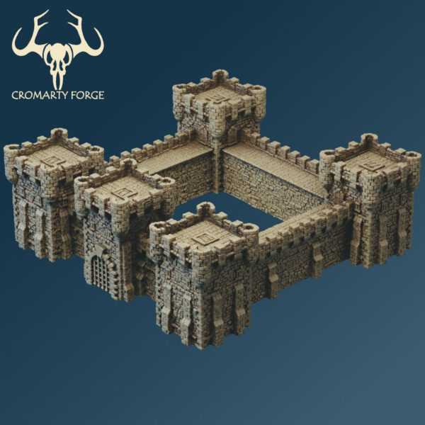 Scenery 10mm: City Walls (Designed for Resin, can print in FDM) - Image 12