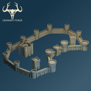 Scenery 10mm: City Walls With Expansion (Resin Printing)