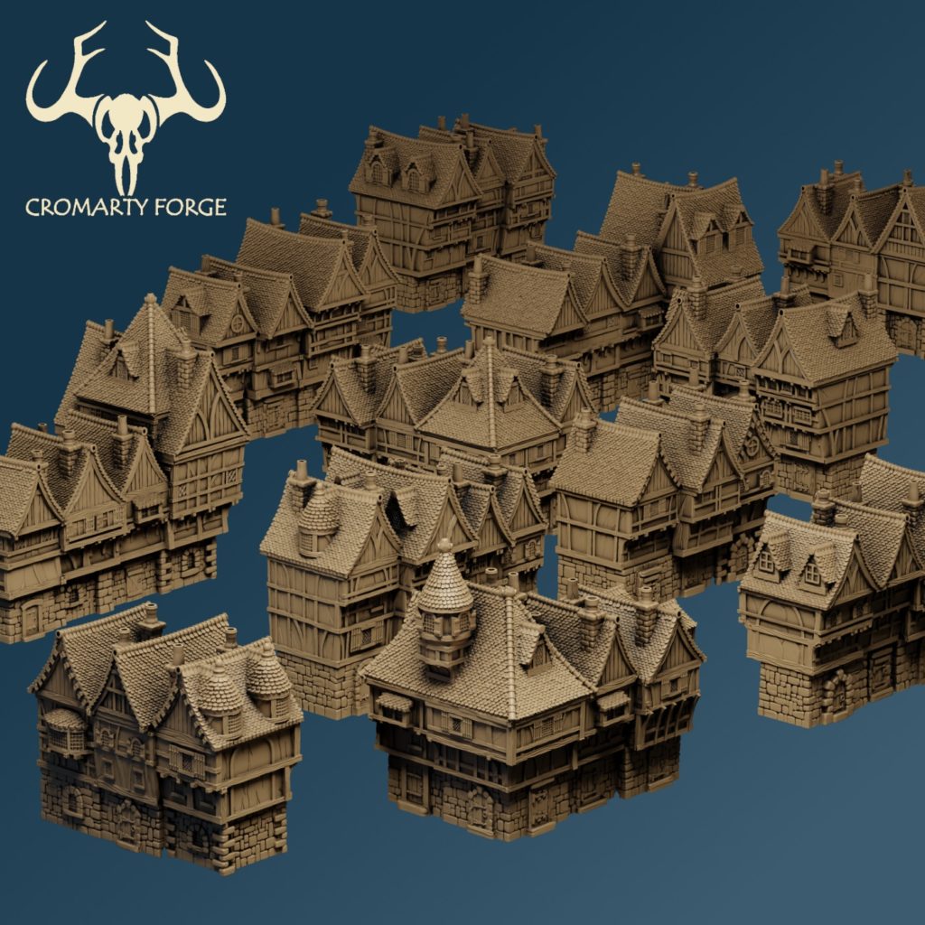 Scenery 10mm: City Streets (designed for Resin Printing)