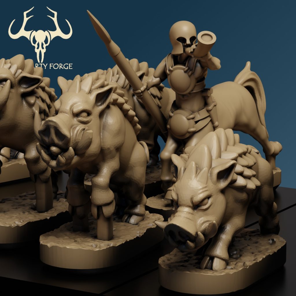 10mm Homeric Beastkin Battle Boars