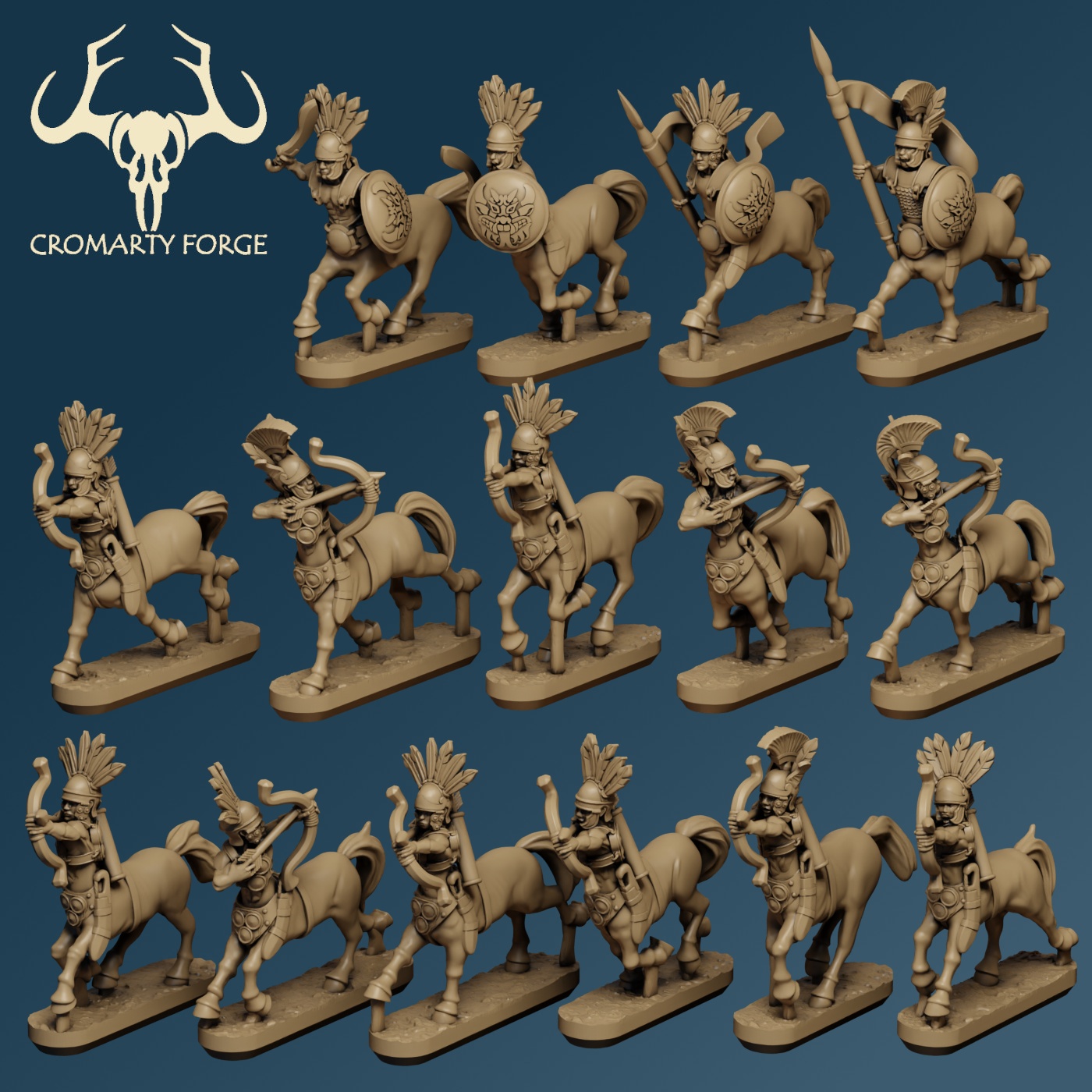 10mm Homeric Beastkin Centaur Skirmishers - Image 3