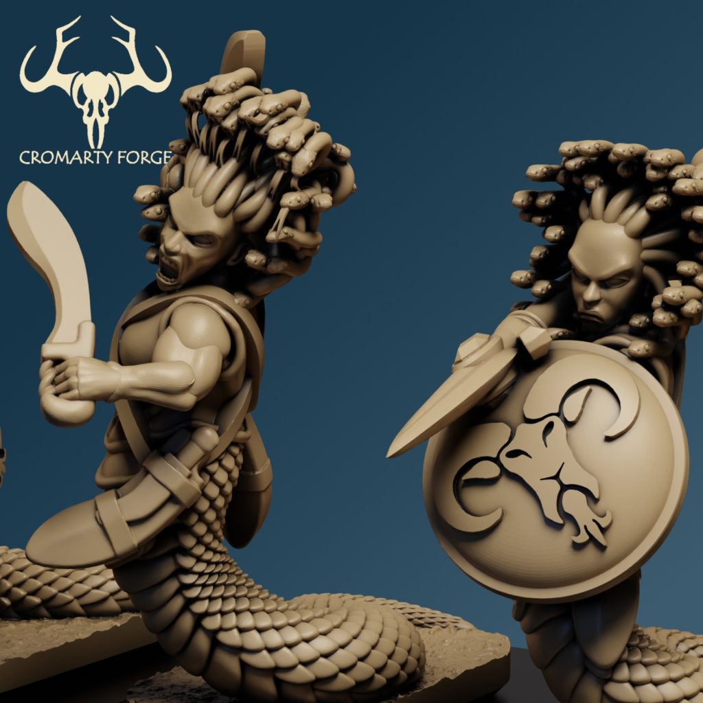 10mm Homeric Beastkin Gorgons