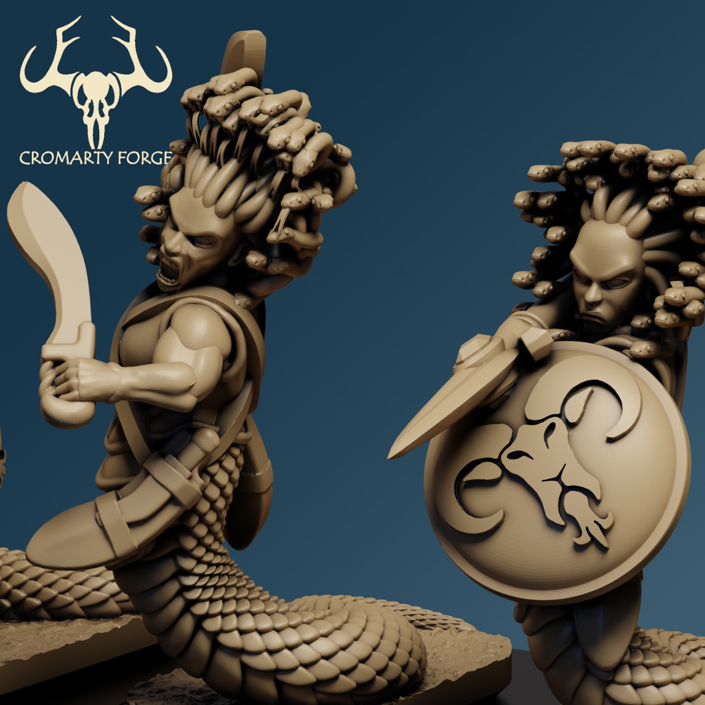 10mm Homeric Beastkin Gorgons