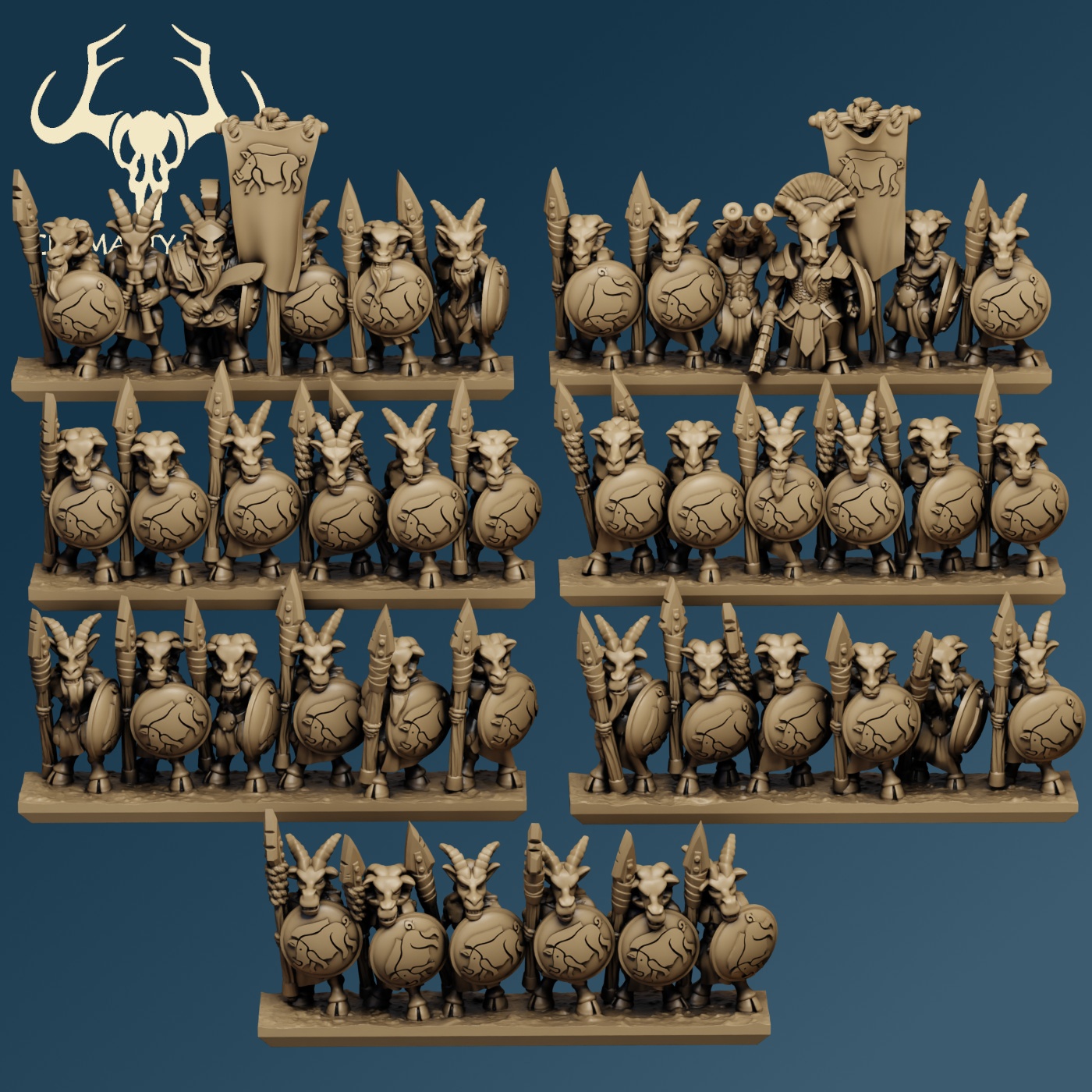 10mm Homeric Beastkin Light Infantry - Image 3