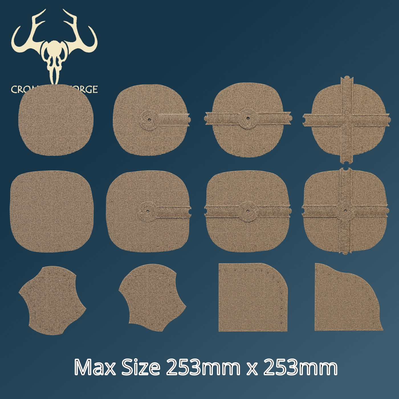 10mm FDM Area Terrain Template Set (For FDM Printing only - not suitable for resin printers) - Image 5