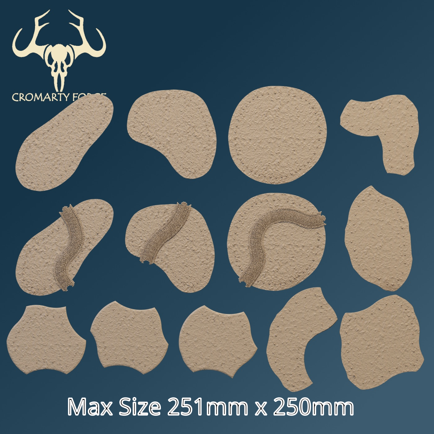 10mm FDM Area Terrain Template Set (For FDM Printing only - not suitable for resin printers) - Image 2