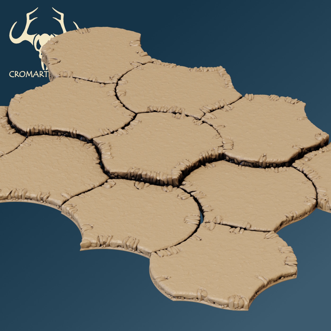 10mm FDM Area Terrain Template Set (For FDM Printing only - not suitable for resin printers) - Image 16