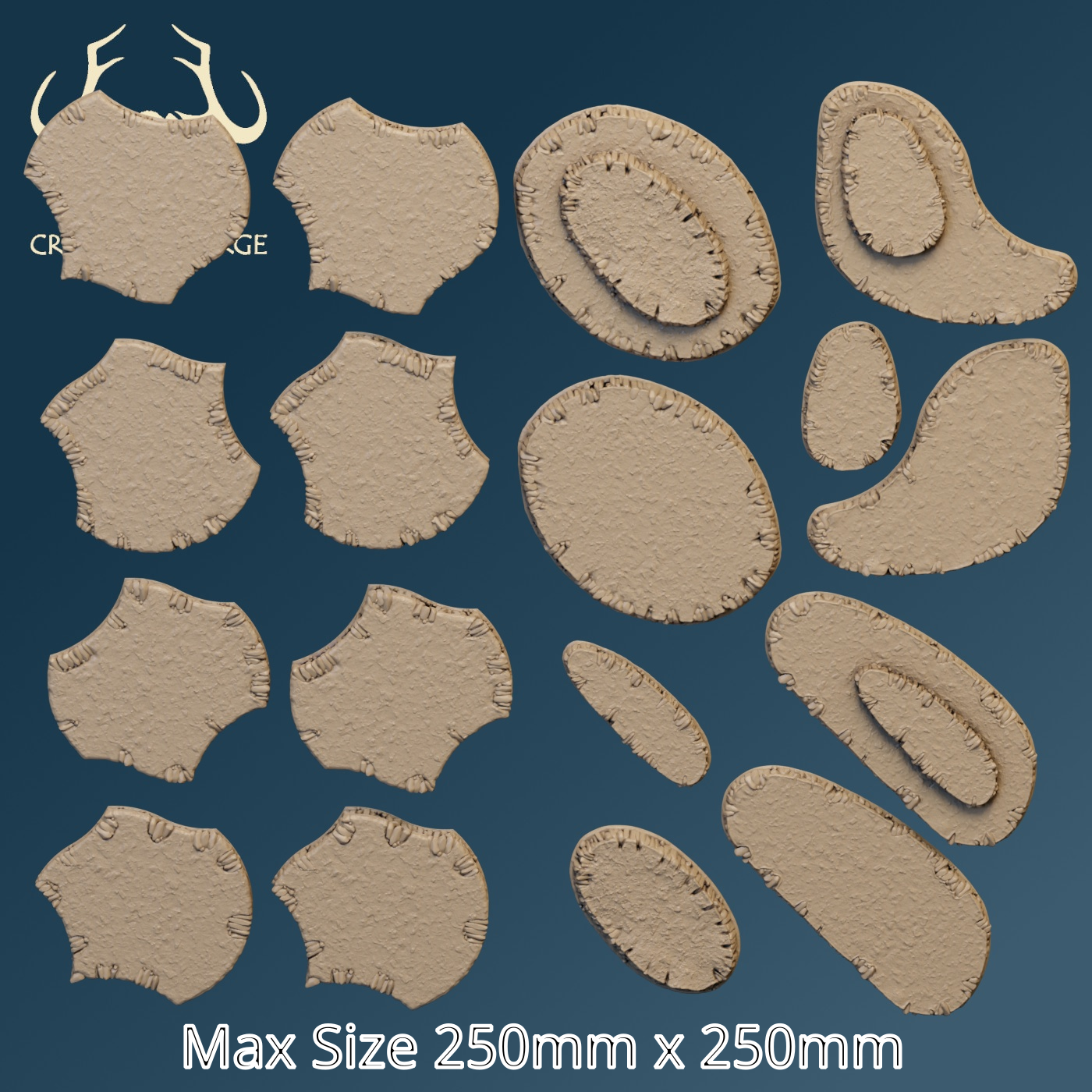 10mm FDM Area Terrain Template Set (For FDM Printing only - not suitable for resin printers) - Image 4