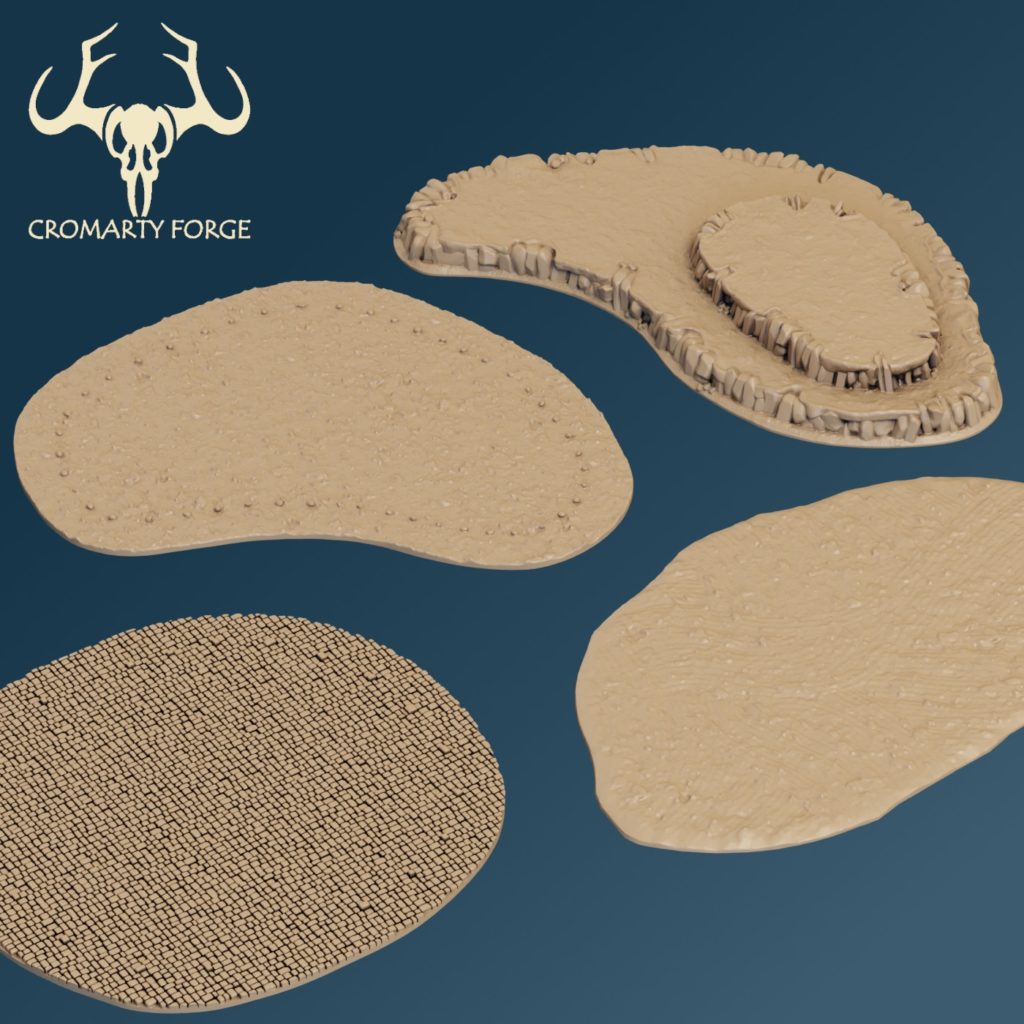 10mm FDM Area Terrain Template Set (For FDM Printing only - not suitable for resin printers)