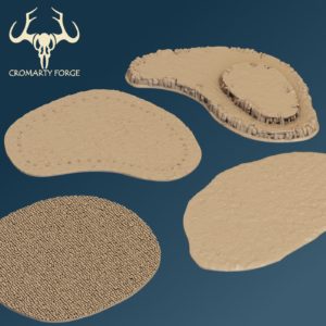 10mm FDM Area Terrain Template Set (For FDM Printing only - not suitable for resin printers)