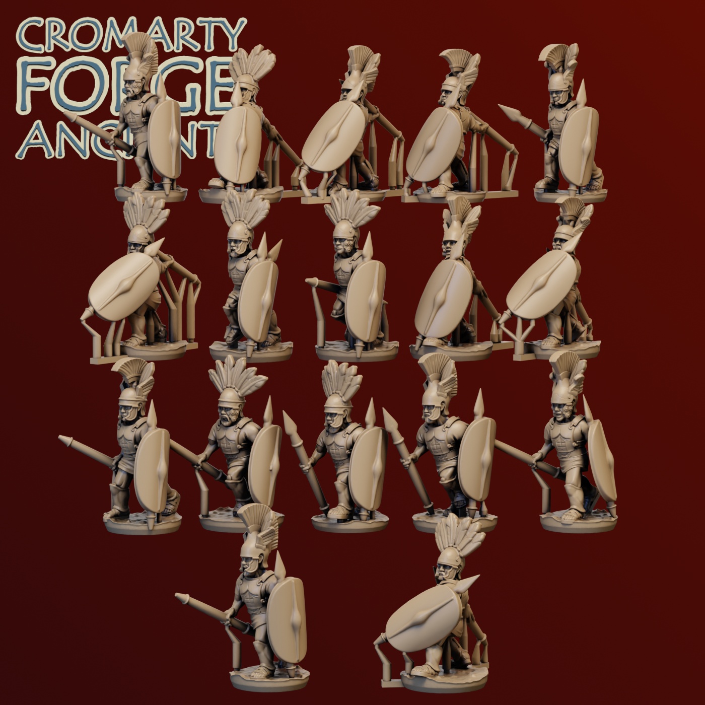 10mm Samnite : Skirmishers Scutum - Image 5