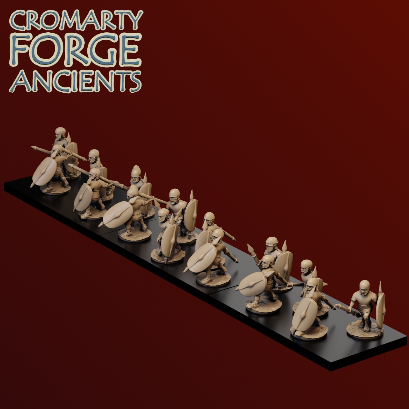 10mm Samnite : Skirmishers Scutum - Image 3