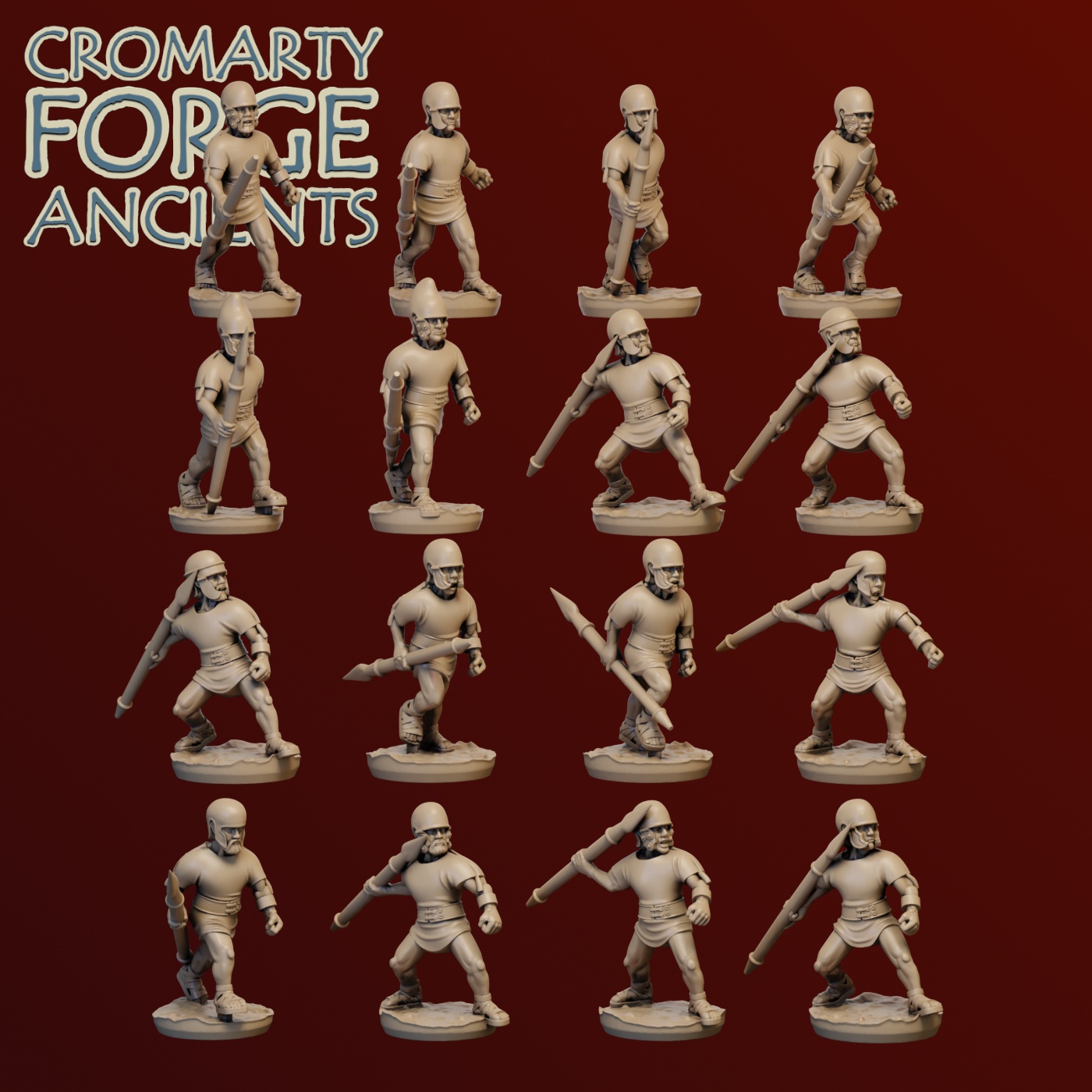 15mm Samnite : Skirmishers Aspis - Image 2