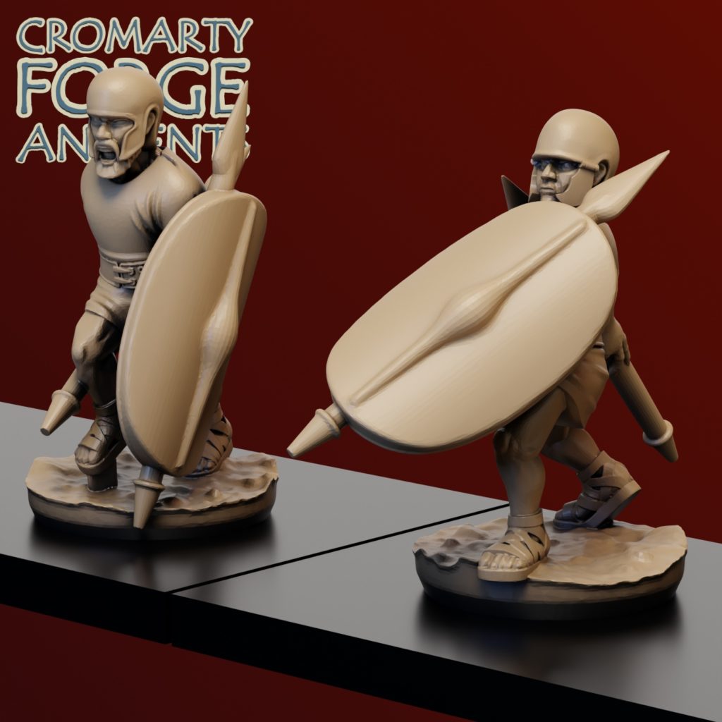 15mm Samnite : Skirmishers Scutum