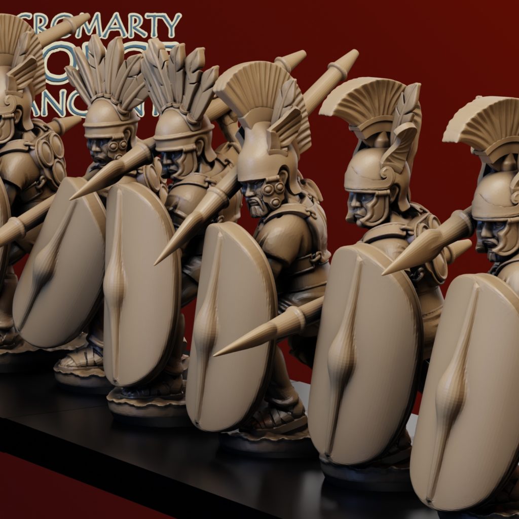 15mm Samnite : Warriors Attacking Scutum